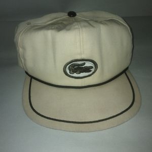 VTG Yellow Lacoste Snapback Hat BY Izod